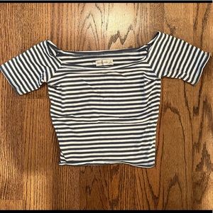 Boat Neck Crop Top